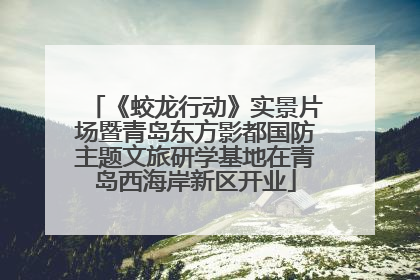 《蛟龙行动》实景片场暨青岛东方影都国防主题文旅研学基地在青岛西海岸新区开业
