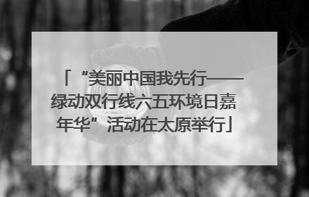 “美丽中国我先行——绿动双行线六五环境日嘉年华”活动在太原举行