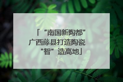 “南国新陶都”广西藤县打造陶瓷“智”造高地