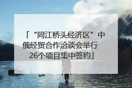 “同江桥头经济区”中俄经贸合作洽谈会举行 26个项目集中签约