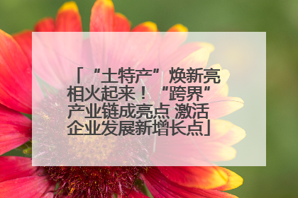 “土特产”焕新亮相火起来！“跨界”产业链成亮点 激活企业发展新增长点