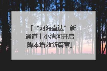 “河海直达”新通道丨小清河开启降本增效新篇章