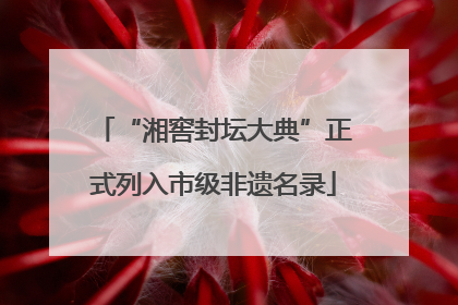 “湘窖封坛大典”正式列入市级非遗名录