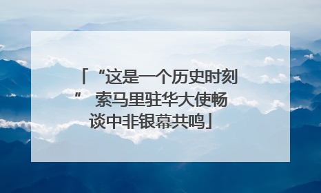 “这是一个历史时刻” 索马里驻华大使畅谈中非银幕共鸣