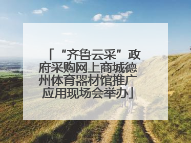 “齐鲁云采”政府采购网上商城德州体育器材馆推广应用现场会举办