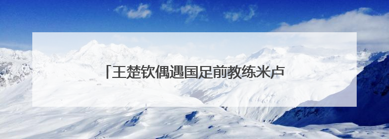 王楚钦偶遇国足前教练米卢，两人握手拥抱，梦幻联动