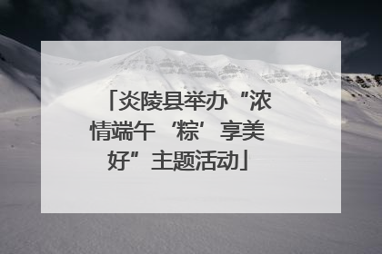 炎陵县举办“浓情端午‘粽’享美好”主题活动