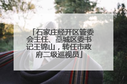 石家庄经开区管委会主任、藁城区委书记王锦山，转任市政府二级巡视员