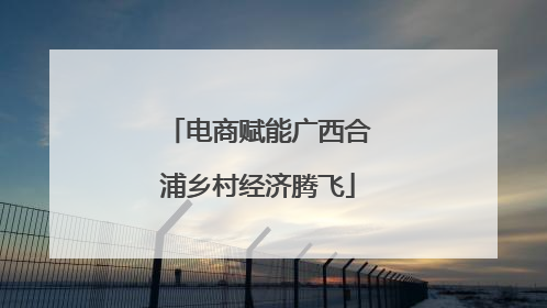 电商赋能广西合浦乡村经济腾飞