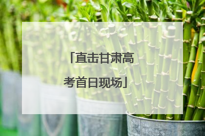 直击甘肃高考首日现场