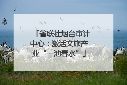 省联社烟台审计中心：激活文旅产业“一池春水”