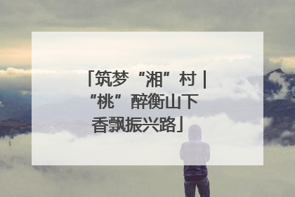 筑梦“湘”村｜“桃”醉衡山下 香飘振兴路
