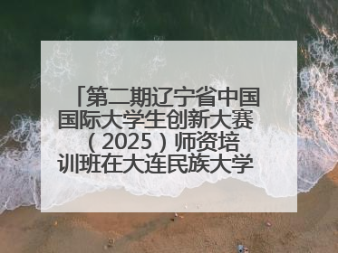 第二期辽宁省中国国际大学生创新大赛（2025）师资培训班在大连民族大学成功举办