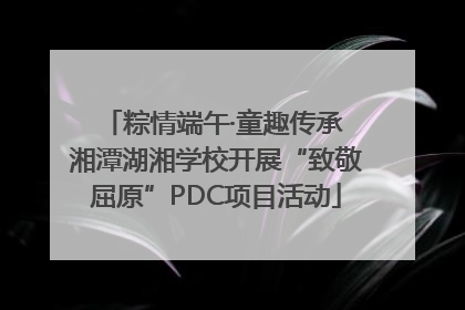 粽情端午·童趣传承 湘潭湖湘学校开展“致敬屈原”PDC项目活动