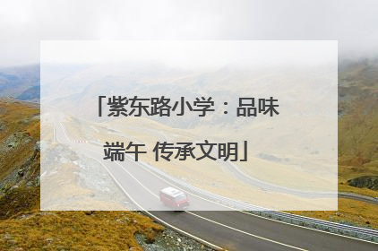 紫东路小学：品味端午 传承文明