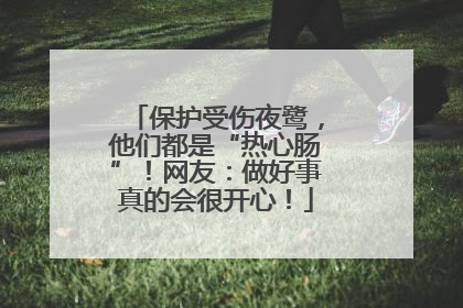 保护受伤夜鹭，他们都是“热心肠”！网友：做好事真的会很开心！