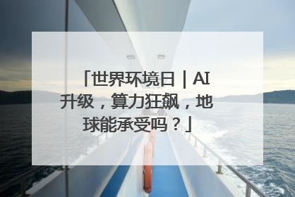 世界环境日｜AI升级，算力狂飙，地球能承受吗？