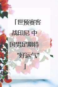 世预赛客战印尼 中国男足期待“好运气”