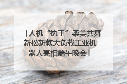 人机“执手”柔美共舞 新松新款大负载工业机器人亮相端午晚会