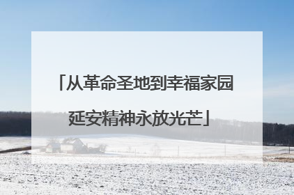 从革命圣地到幸福家园 延安精神永放光芒