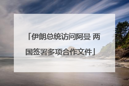 伊朗总统访问阿曼 两国签署多项合作文件