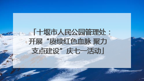 十堰市人民公园管理处：开展“赓续红色血脉 聚力支点建设”庆七一活动