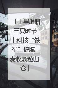 千里追耕·三夏时节丨科技“铁军”护航 麦收颗粒归仓