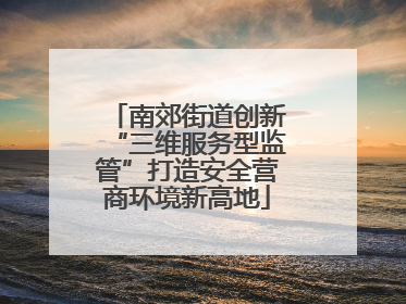 南郊街道创新“三维服务型监管”打造安全营商环境新高地