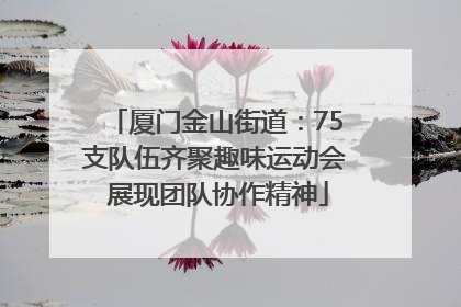 厦门金山街道：75支队伍齐聚趣味运动会 展现团队协作精神