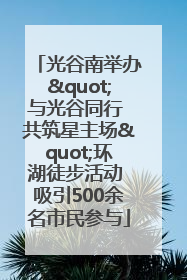 光谷南举办"与光谷同行 共筑星主场"环湖徒步活动 吸引500余名市民参与