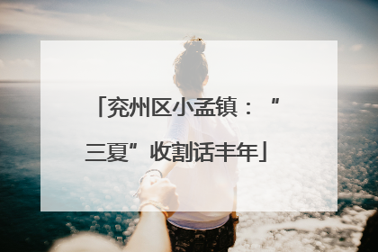 兖州区小孟镇：“三夏”收割话丰年