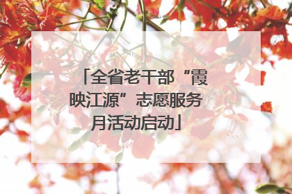 全省老干部“霞映江源”志愿服务月活动启动