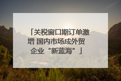 关税窗口期订单激增 国内市场成外贸企业“新蓝海”