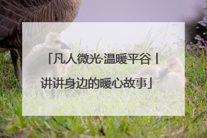 凡人微光·温暖平谷丨讲讲身边的暖心故事