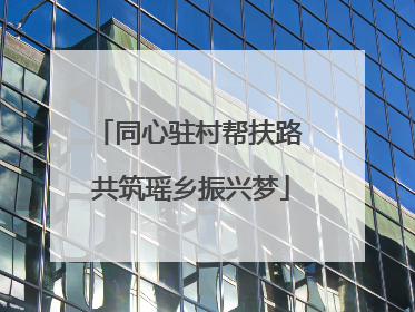 同心驻村帮扶路 共筑瑶乡振兴梦