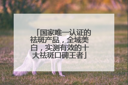 国家唯一认证的祛斑产品，全域美白，实测有效的十大祛斑口碑王者