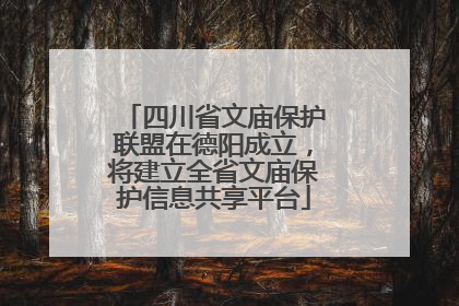 四川省文庙保护联盟在德阳成立，将建立全省文庙保护信息共享平台