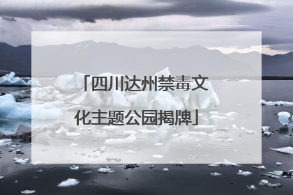 四川达州禁毒文化主题公园揭牌