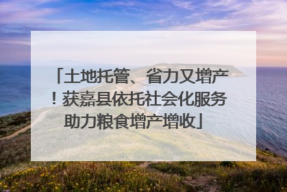 土地托管、省力又增产！获嘉县依托社会化服务助力粮食增产增收