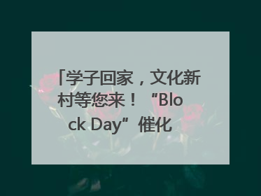 学子回家，文化新村等您来！“Block Day”催化学院式街区新生态