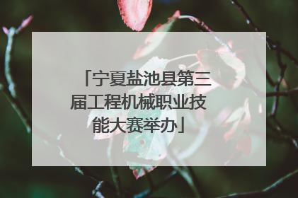 宁夏盐池县第三届工程机械职业技能大赛举办