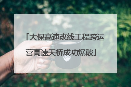 大保高速改线工程跨运营高速天桥成功爆破