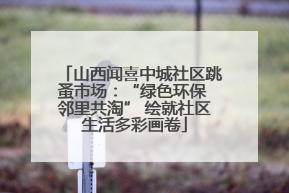 山西闻喜中城社区跳蚤市场：“绿色环保 邻里共淘” 绘就社区生活多彩画卷