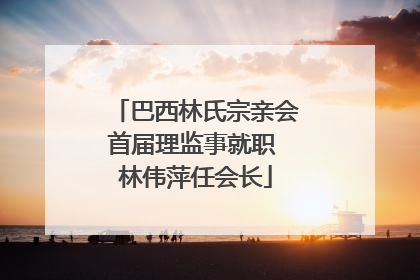 巴西林氏宗亲会首届理监事就职 林伟萍任会长