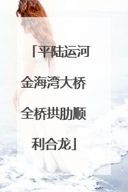 平陆运河金海湾大桥全桥拱肋顺利合龙