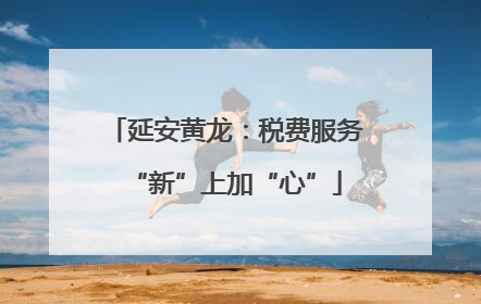 延安黄龙：税费服务“新”上加“心”