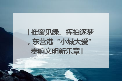 推窗见绿、挥拍逐梦，东营港“小城大爱”奏响文明新乐章