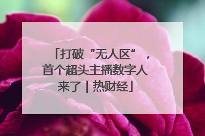 打破“无人区”，首个超头主播数字人来了｜热财经