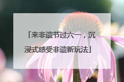 来非遗节过六一，沉浸式感受非遗新玩法
