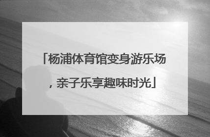 杨浦体育馆变身游乐场，亲子乐享趣味时光